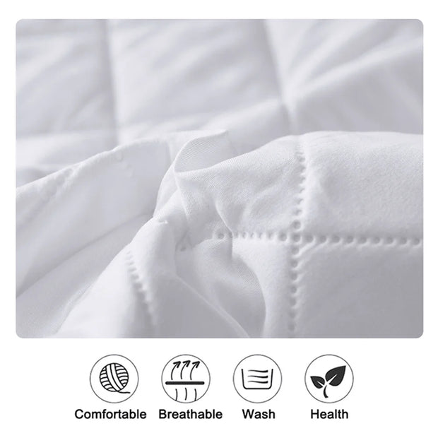 Waterproof Fitted Mattress Protector – 15"–17" Deep Pocket
