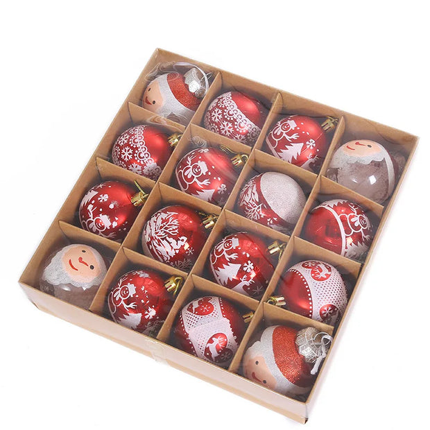 16pcs 6 cm Christmas Ball Ornaments
