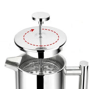 Stainless Steel French Press Coffee Maker – Double-Wall Insulated