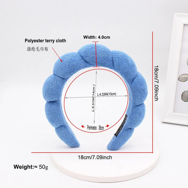 3‑Piece Coral Fleece Spa Headband & Wristbands Set