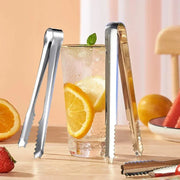 Stainless Steel Ice Cube Tongs – Durable Kitchen Clip for Ice, Sugar, Snacks