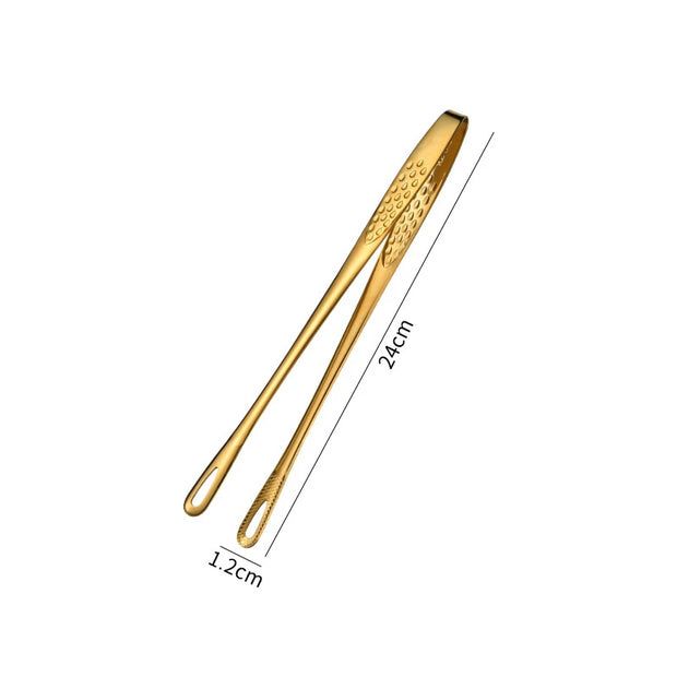 Stainless Steel Kitchen BBQ Food Tongs Set