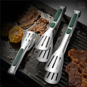 Stainless Steel BBQ Grill Food Kitchen Tongs