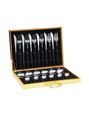 Stainless Steel Dinnerware Set – 6-Person Flatware Gift Box