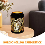 Vintage Hollow Metal Tealight Candle Holder Ornament