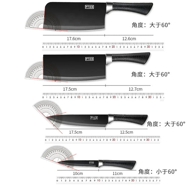 Professional 7-Piece Stainless Steel Kitchen Knife Set