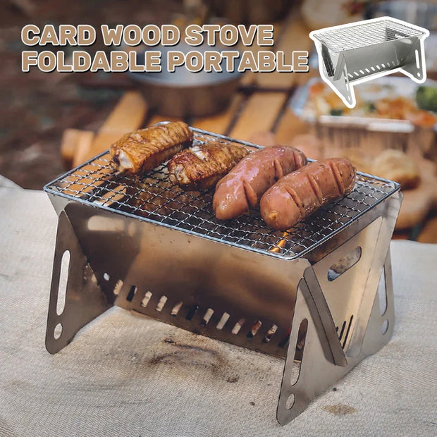 Portable Windproof Collapsible Camping BBQ Stove