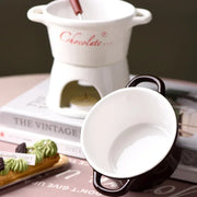 Ceramic Chocolate Fondue Mug with Fork