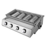 Stainless Steel Smokeless LPG Gas Grill – 4 Burners