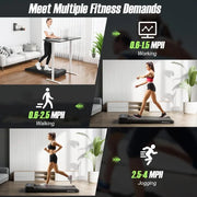 Under-Desk Walking Pad Treadmill – 2.5HP Motor, 7-Layer Belt