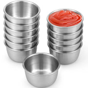 12/24pcs Stainless Steel Sauce Dipping Bowls