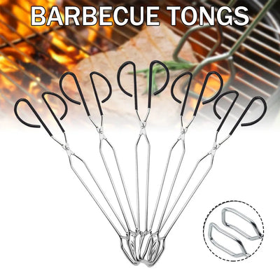 Extra Long Stainless Steel BBQ Tongs