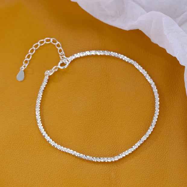 925 Silver 3MM Snake Chain Bracelet Unisex Jewelry