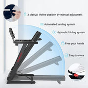 Foldable Treadmill 2.5HP, Incline, 40 Programs