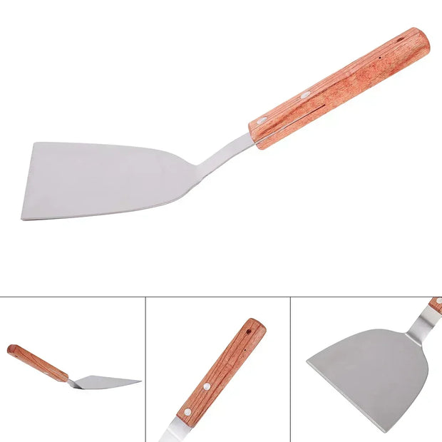 Stainless Steel BBQ Hamburger Turner Burger Spatula