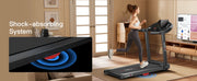 Folding Electric Treadmill for Home Use – 2.5HP Motor, LED Console, Heart Rate Monitor