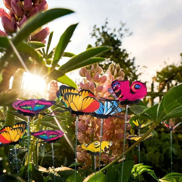 10PCS Colorful Butterfly Garden Yard Flower