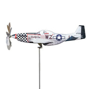 Airplane Wind Spinner – Stainless Steel Garden Decor with Aviation Flair