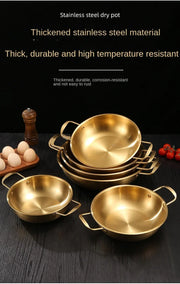 Korean Gold Stainless Steel Single Hot Pot
