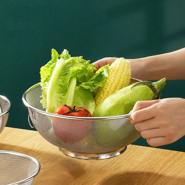 2pcs Stainless Steel Mixing Bowl