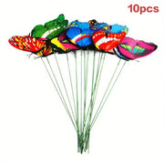 10/20/50pcs 3D Butterfly Garden Yard Decor Stakes