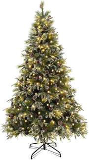 Retro Red Green Gold Christmas Tree Decor