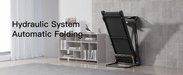 3.0HP Foldable Incline Treadmill with Sensors