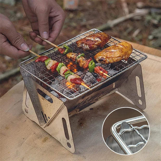 Portable Windproof Collapsible Camping BBQ Stove