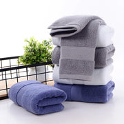 2PCS Large Cotton White Bath Towels