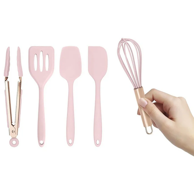 Silicone Cooking Utensil Set for Nonstick Cookware