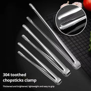 304 Stainless Steel BBQ Grill Tongs Clip
