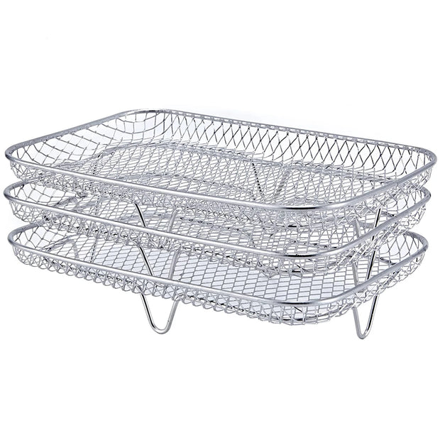 3-Piece Stackable Air Fryer Rack Set