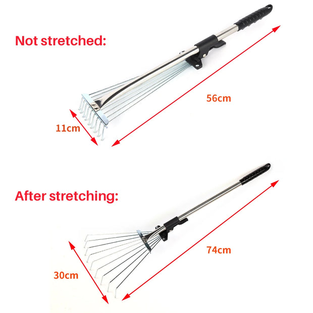 Adjustable Telescopic Garden Leaf Rake