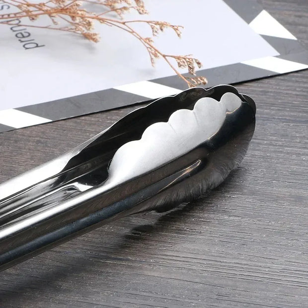 Stainless Steel BBQ Food Tongs – Heat-Resistant, Non-Stick