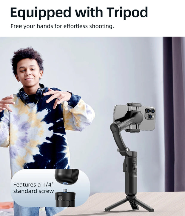 Handheld 3-Axis Gimbal Stabilizer for Smartphones