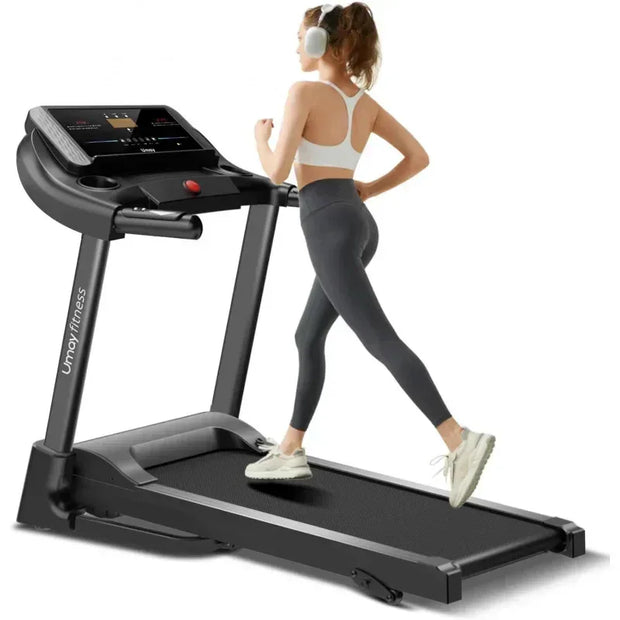 3.0HP Foldable Incline Treadmill with Sensors