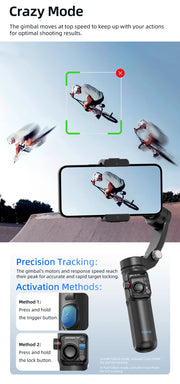 Handheld 3-Axis Gimbal Stabilizer for Smartphones