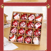 16pcs 6 cm Christmas Ball Ornaments