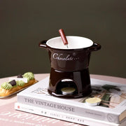 Ceramic Chocolate Fondue Mug with Fork