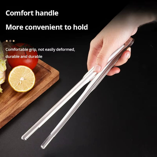 304 Stainless Steel BBQ Grill Tongs Clip