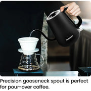 Gooseneck Electric Kettle Rapid Boil Auto Shut-Off