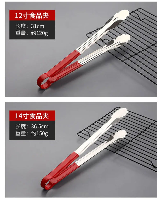 Stainless Steel Long Multi-Purpose Food Tongs