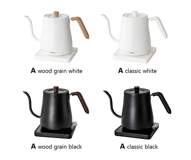 800ml Gooseneck Electric Kettle 1000W Stainless Steel