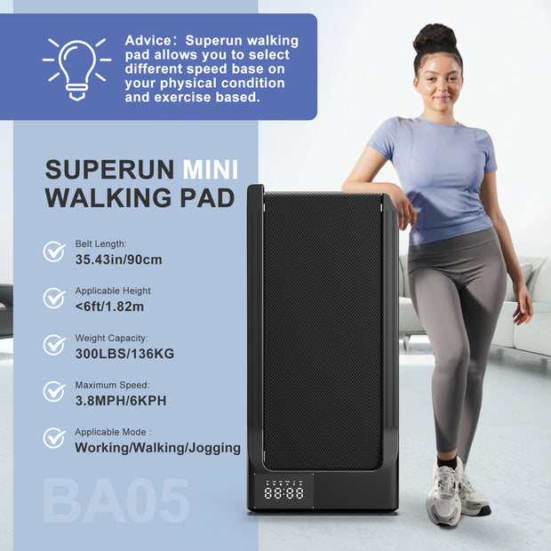 3-in-1 Silent Treadmill, 2.5HP, 300LBS