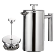 Stainless Steel French Press Coffee Maker – Double Wall Insulated Design