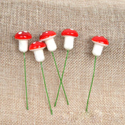 50Pcs Mini Red Foam Mushrooms