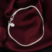 925 Silver 3MM Snake Chain Bracelet Unisex Jewelry
