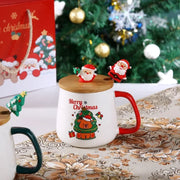 Ceramic Mug with Lid & Spoon