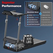 Adjustable Height Electric Treadmill with Desk