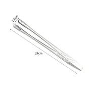Stainless Steel Kitchen BBQ Grill Meat Tongs